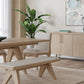 Sumire Four Door Ash Wood Sideboard in Ginger