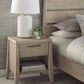 Sumire One Drawer One Shelf Ash Wood Nightstand in Ginger