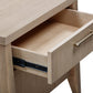 Sumire One Drawer One Shelf Ash Wood Nightstand in Ginger