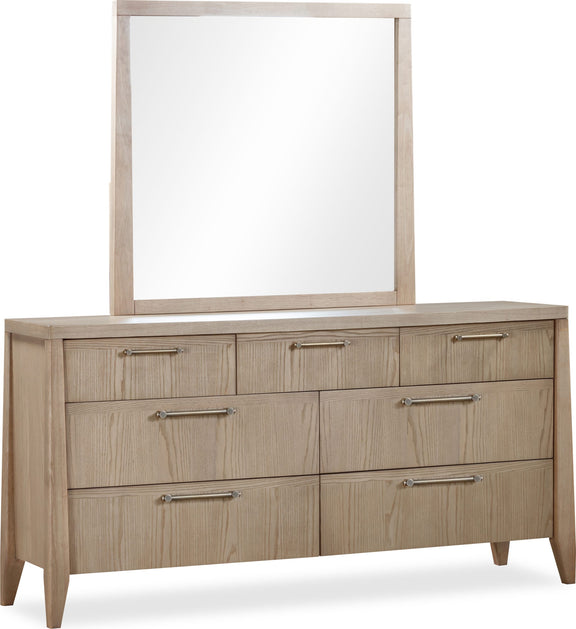 Sumire Seven Drawer Ash Wood Dresser in Ginger