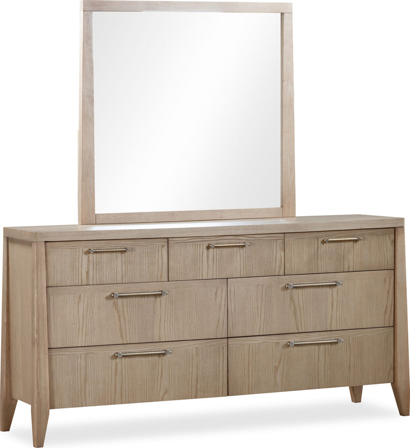 Sumire Seven Drawer Ash Wood Dresser in Ginger