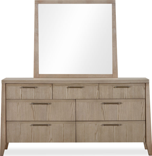 Sumire Seven Drawer Ash Wood Dresser in Ginger