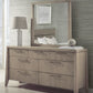 Sumire Seven Drawer Ash Wood Dresser in Ginger