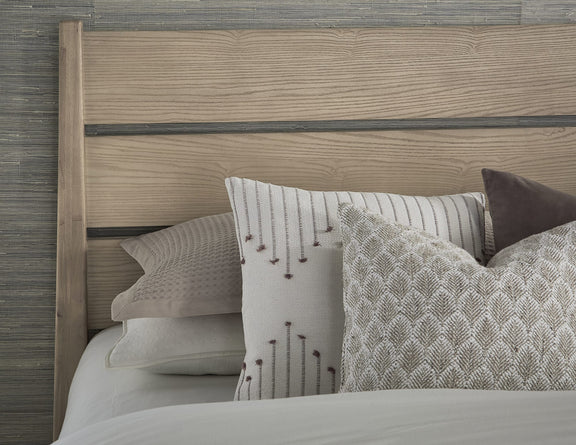Sumire California King-size Slatted Ash Wood Platform Bed in Ginger