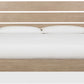 Sumire Queen-size Slatted Ash Wood Platform Bed in Ginger