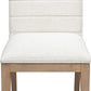 Sumire Solid Wood Dining Chair in Ginger and Natural Linen