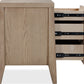 Sumire Three Drawer Ash Wood Nightstand in Ginger