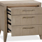 Sumire Three Drawer Ash Wood Nightstand in Ginger