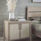 Sumire Two Door Ash Wood Bachelor Chest in Ginger and Natural Cane