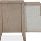 Sumire Two Door Ash Wood Bachelor Chest in Ginger and Natural Cane