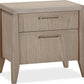 Sumire Two Drawer Ash Wood Nightstand in Ginger