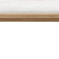 Sumire Upholstered Bench in Ginger and Natural Linen