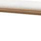 Sumire Upholstered Bench in Ginger and Natural Linen