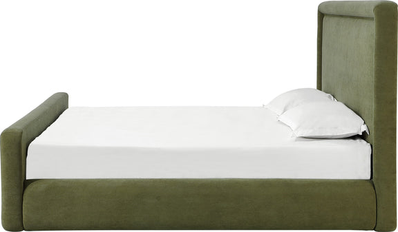 Summit Uph CKing Bed - Moss