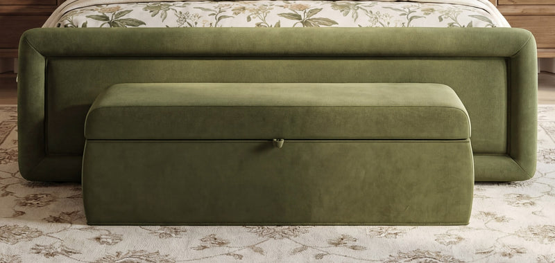 Summit Uph Strg Bench - Moss
