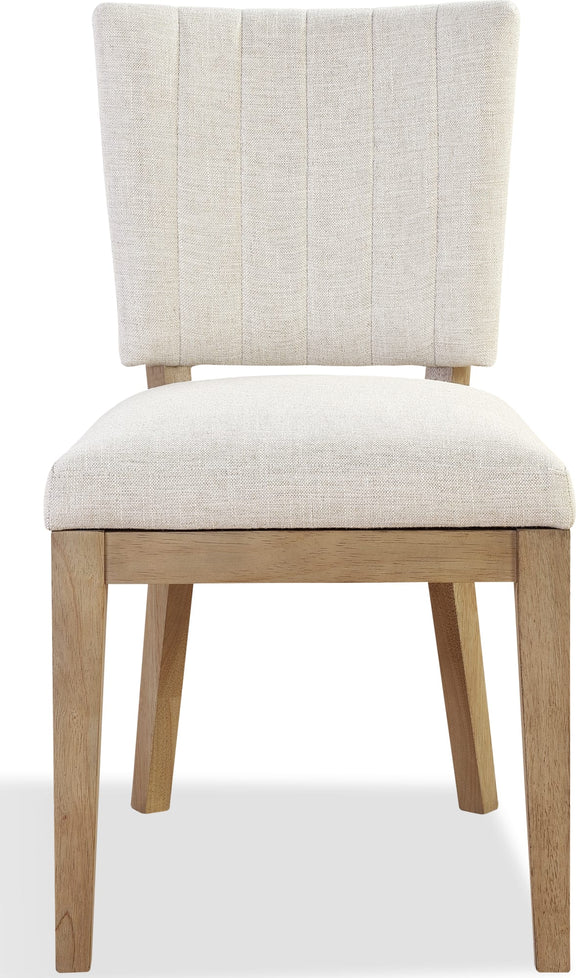 Sumner Channel Back Upholstered Dining Chair in Natural