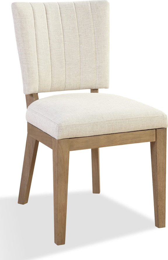 Sumner Channel Back Upholstered Dining Chair in Natural
