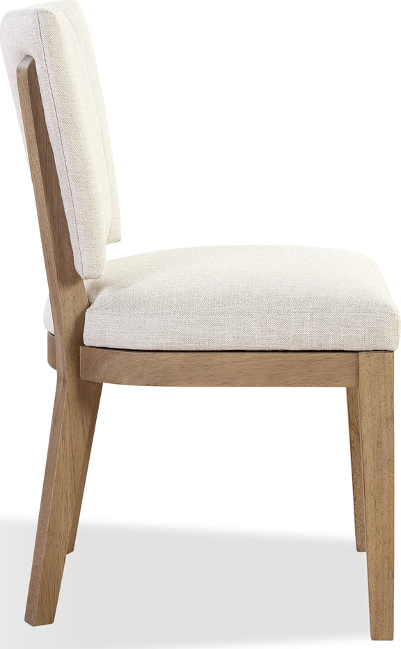 Sumner Channel Back Upholstered Dining Chair in Natural