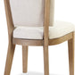 Sumner Channel Back Upholstered Dining Chair in Natural