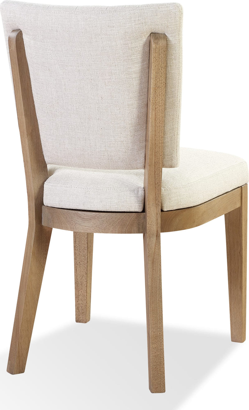 Sumner Channel Back Upholstered Dining Chair in Natural