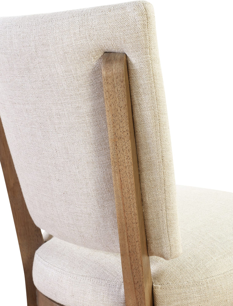 Sumner Channel Back Upholstered Dining Chair in Natural