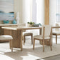 Sumner Channel Back Upholstered Dining Chair in Natural