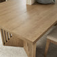 Sumner Double Pedestal Oak Dining Table in Natural