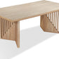 Sumner Double Pedestal Oak Dining Table in Natural