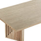 Sumner Double Pedestal Oak Dining Table in Natural