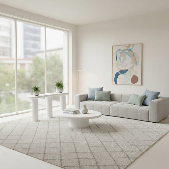 Sven Short Wooden Coffee Table in Rice