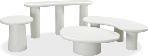 Sven Tall Wooden Coffee Table in Rice