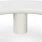 Sven Tall Wooden Coffee Table in Rice