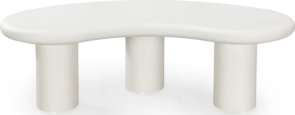 Sven Tall Wooden Coffee Table in Rice