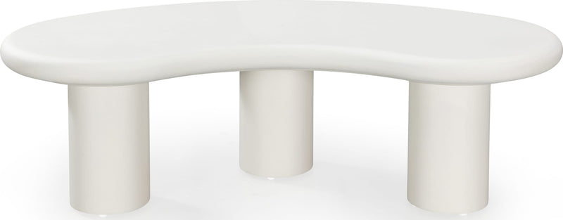 Sven Tall Wooden Coffee Table in Rice