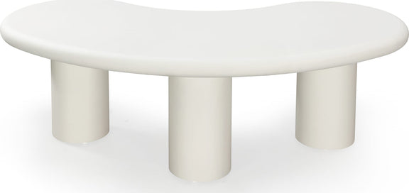Sven Tall Wooden Coffee Table in Rice