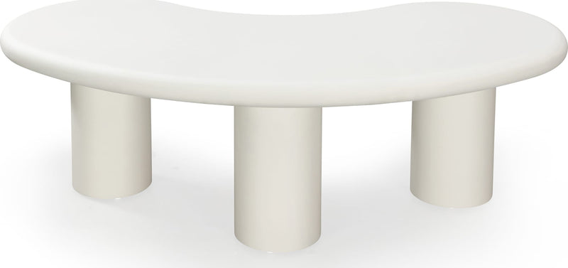 Sven Tall Wooden Coffee Table in Rice