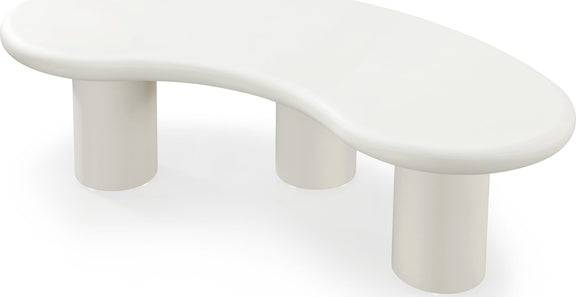 Sven Tall Wooden Coffee Table in Rice