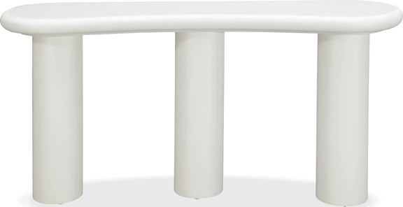 Sven Wooden Console Table in Rice