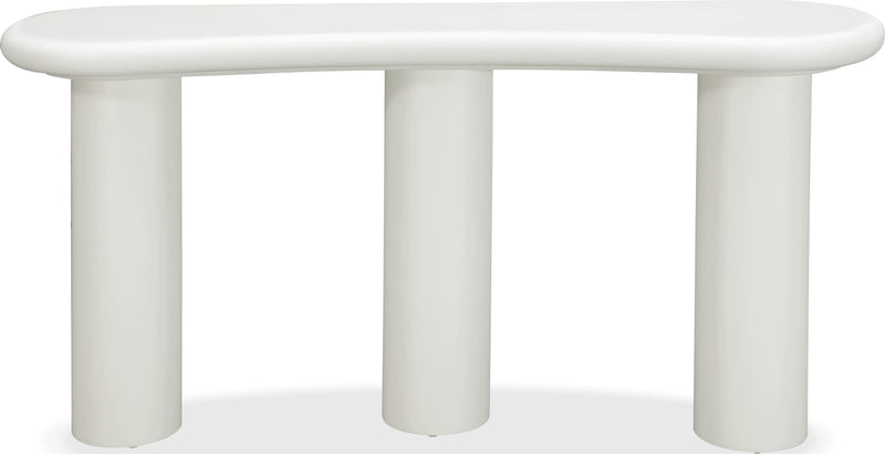 Sven Wooden Console Table in Rice
