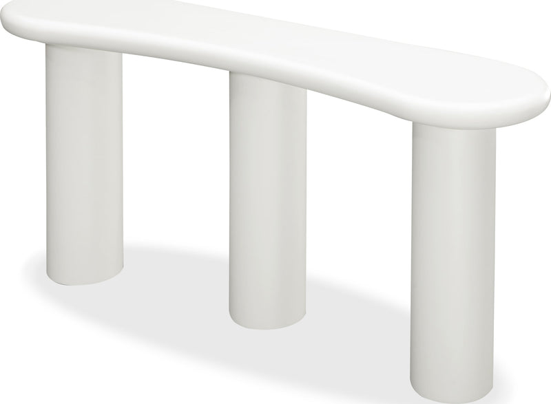 Sven Wooden Console Table in Rice