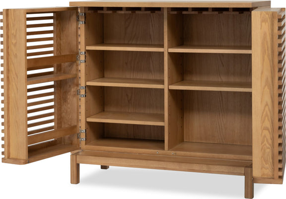 Tanner Bar Cabinet - Flaxen