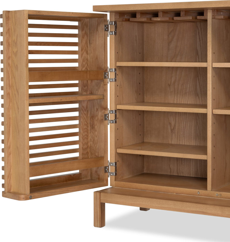 Tanner Bar Cabinet - Flaxen
