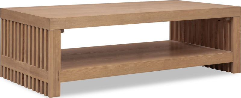 Tanner Coffee Table - Flaxen