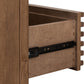 Tanner Five Drawer Ash Wood Chest in Roux