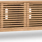 Tanner Four Door Solid Ash Media Console in Flaxen