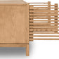 Tanner Four Door Solid Ash Media Console in Flaxen