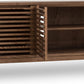 Tanner Four Door Solid Ash Media Console in Roux