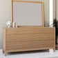 Tanner Six Drawer Ash Wood Dresser in Flaxen