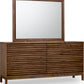 Tanner Six Drawer Ash Wood Dresser in Roux