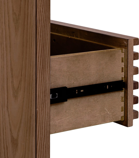 Tanner Six Drawer Ash Wood Dresser in Roux